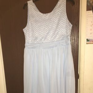 Speechless Light Blue Sparkly Dress